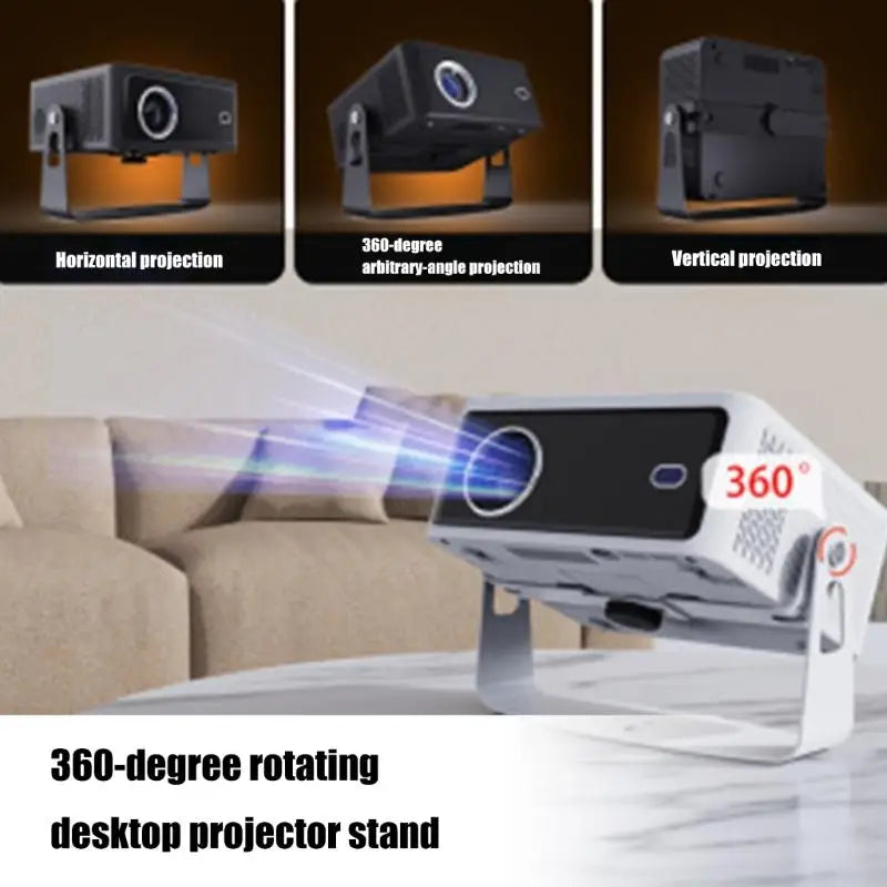 652F Full Rotation Adjustable Projector Stand Universal Mounting Bracket With 5kg Capacity For Multiple Installations Zpaxo