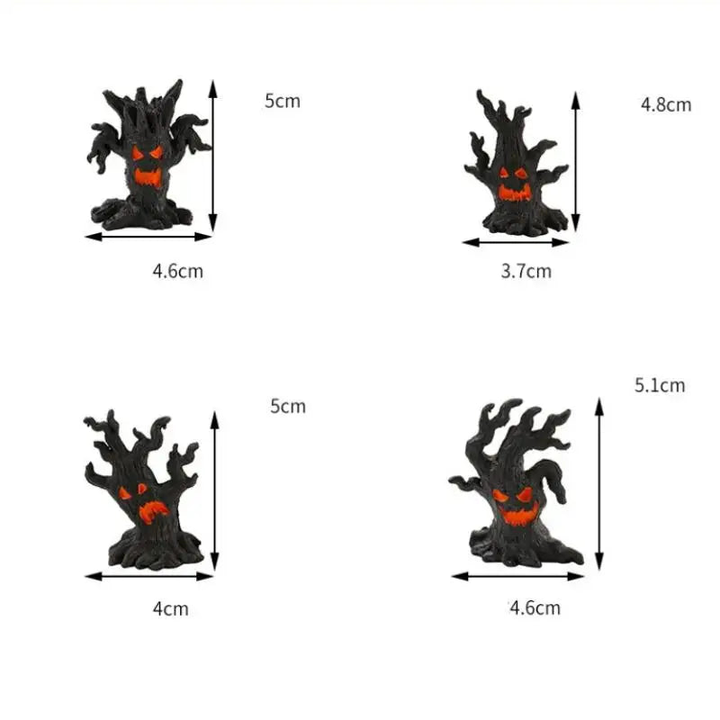 Micro Landscape Halloween Dryad Ornaments Mini Dryad Shape Craft Resin Ornament For Halloween Party Horror Atmosphere Home Decor Zpaxo