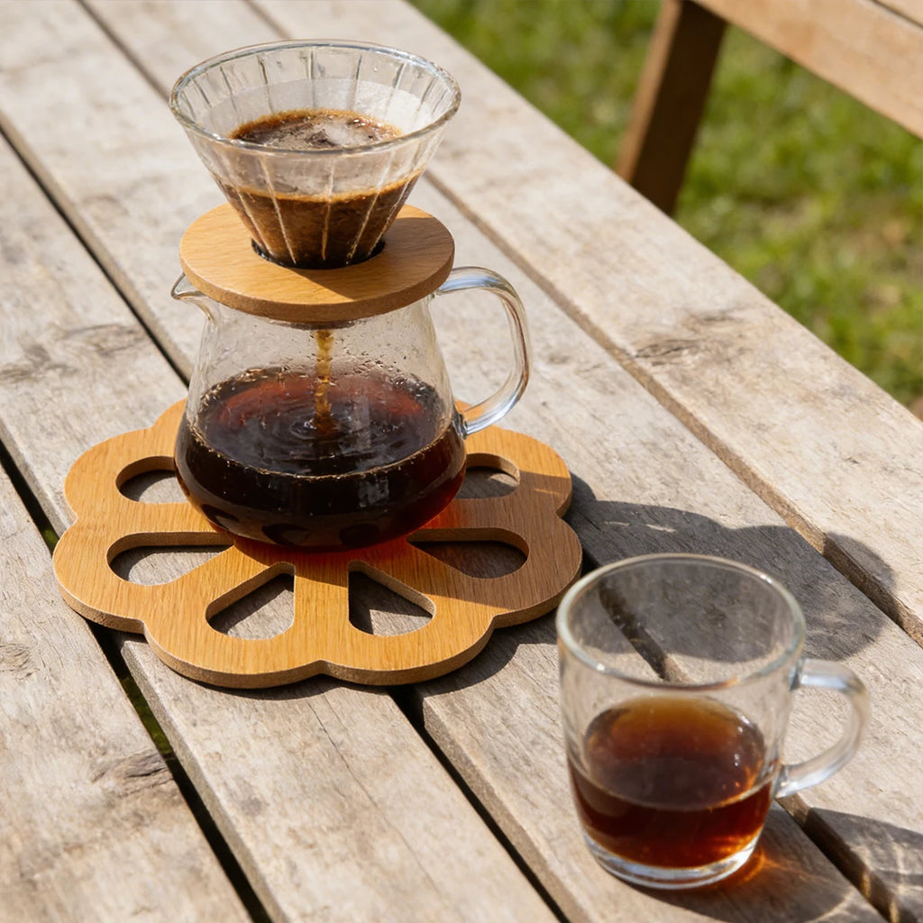 Wooden Trivets Hollow Carved Heat-Resistant Hot Pads | Non-Slip