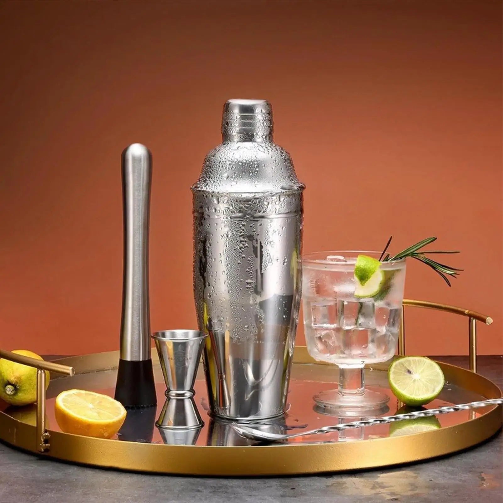 Bartender Drink Shaking Accessories Jigger Muddler Cocktail Bar