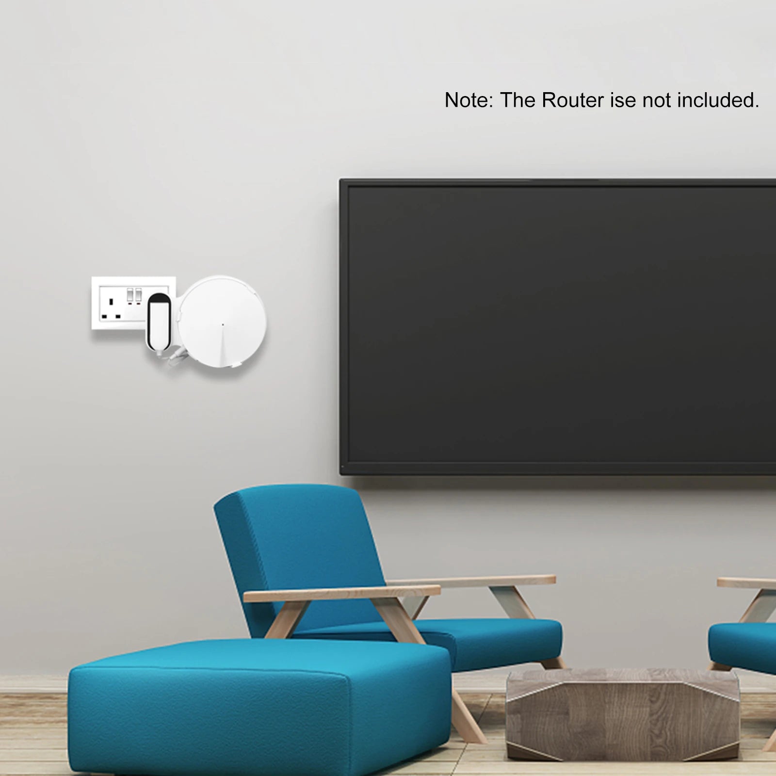 Wall Mount for TP-Link Deco M5 Whole Home Mesh WiFi System Sturdy Bracket Holder Space Saving TP-Link Router Holder Zpaxo