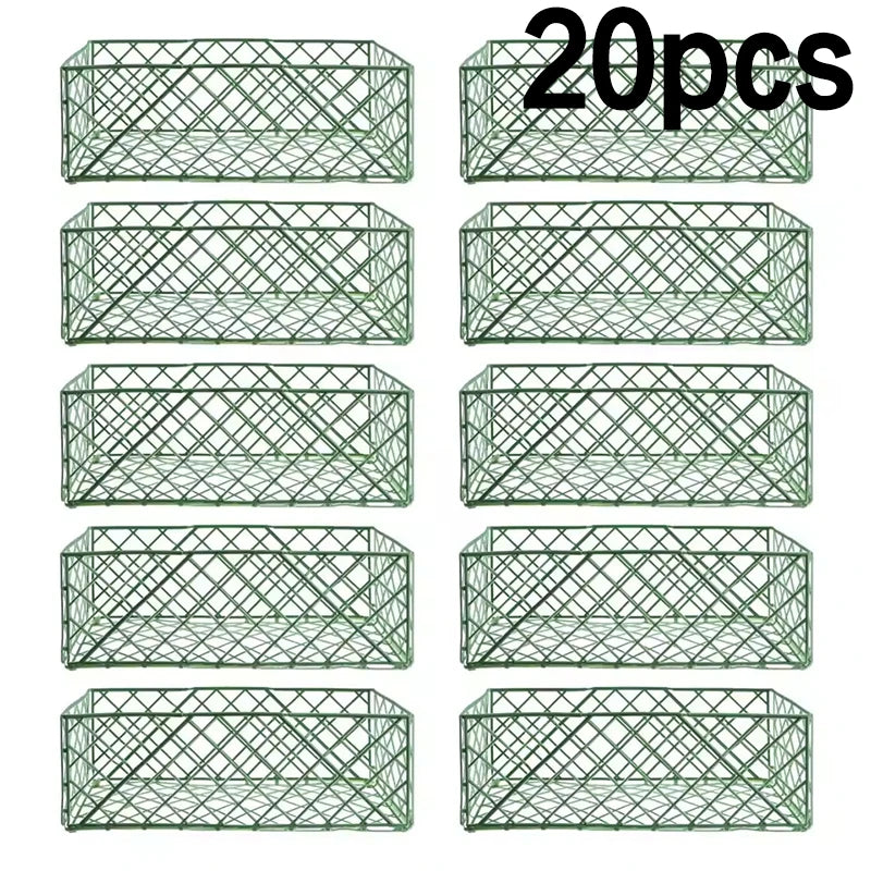 5 10 Plastic Floral Foam Cage Holders Flower Bracket Rectangle Mud Zpaxo A20