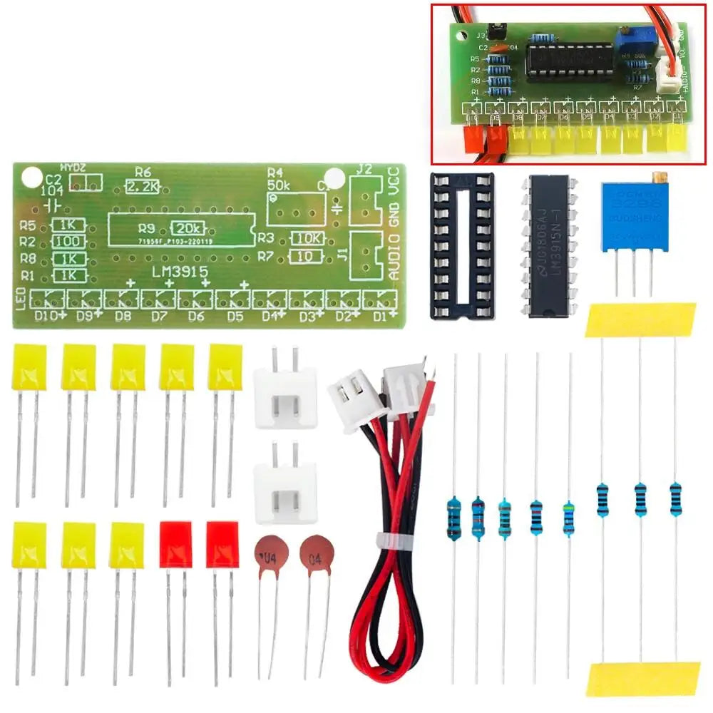Funny 10 Audio Level Indicator LM3915 DIY Electronic Suite Zpaxo LM3915 DIY