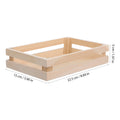 Small Storage Containers Basket Baskets Wooden Organizer Rectangle