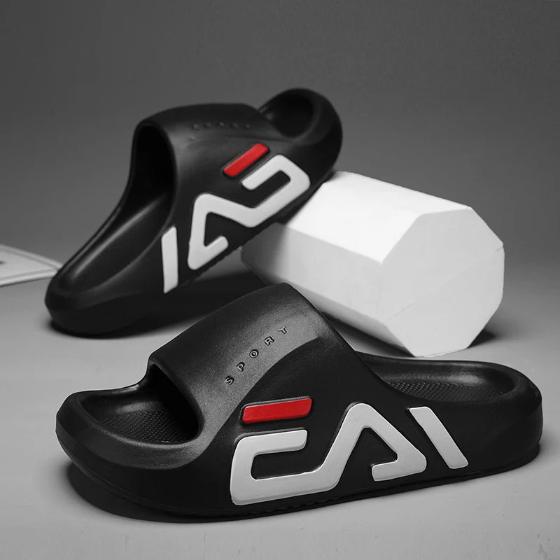 Extra-thick Sole Men Soft Air Cushion Casual Slippers EVA Sandals