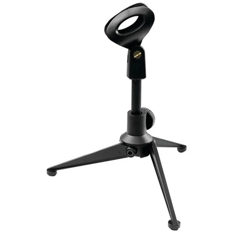 Adjustable Microphone Stand Desk Tripod Mini Lightweight Portable Mic Clip Holder Bracket For Live Streaming Recording Karaoke Zpaxo