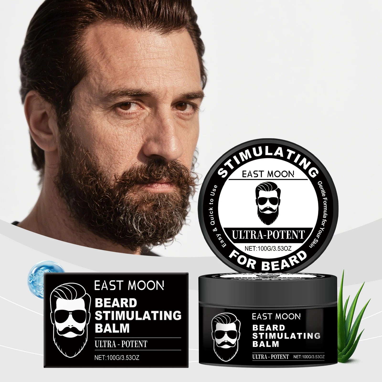 Men's Beard Care Balm – Softens Beards, Deep Nourishment, Soothes Redness, Non-Irritating, Suitable for Sensitive Skin Zpaxo Default Title