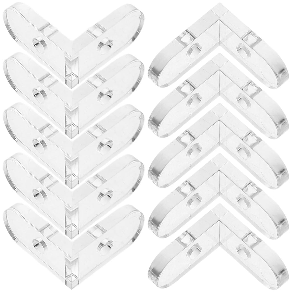 Fixed Buckle Corner Code Transparent Bracket Acrylic Braces Clear