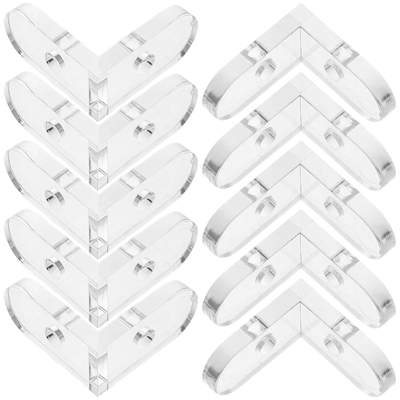 Fixed Buckle Corner Code Transparent Bracket Acrylic Braces Clear
