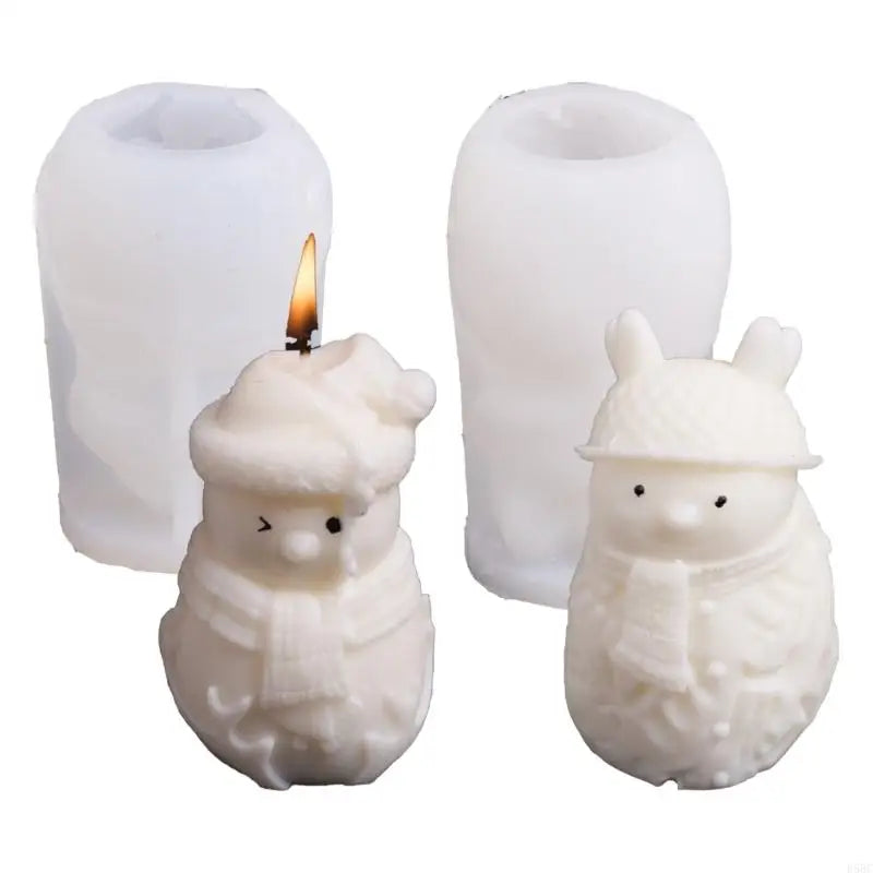 Snowman Silicone Mold Christmas Theme Mould Epoxy Resin Craft