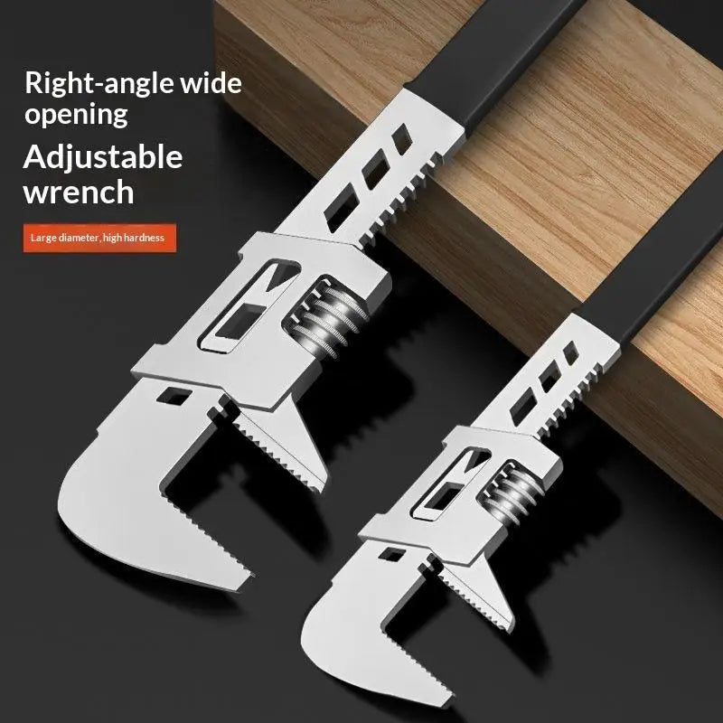 F-Type Right Angle Adjustable Wrench – Wide Jaw Spanner