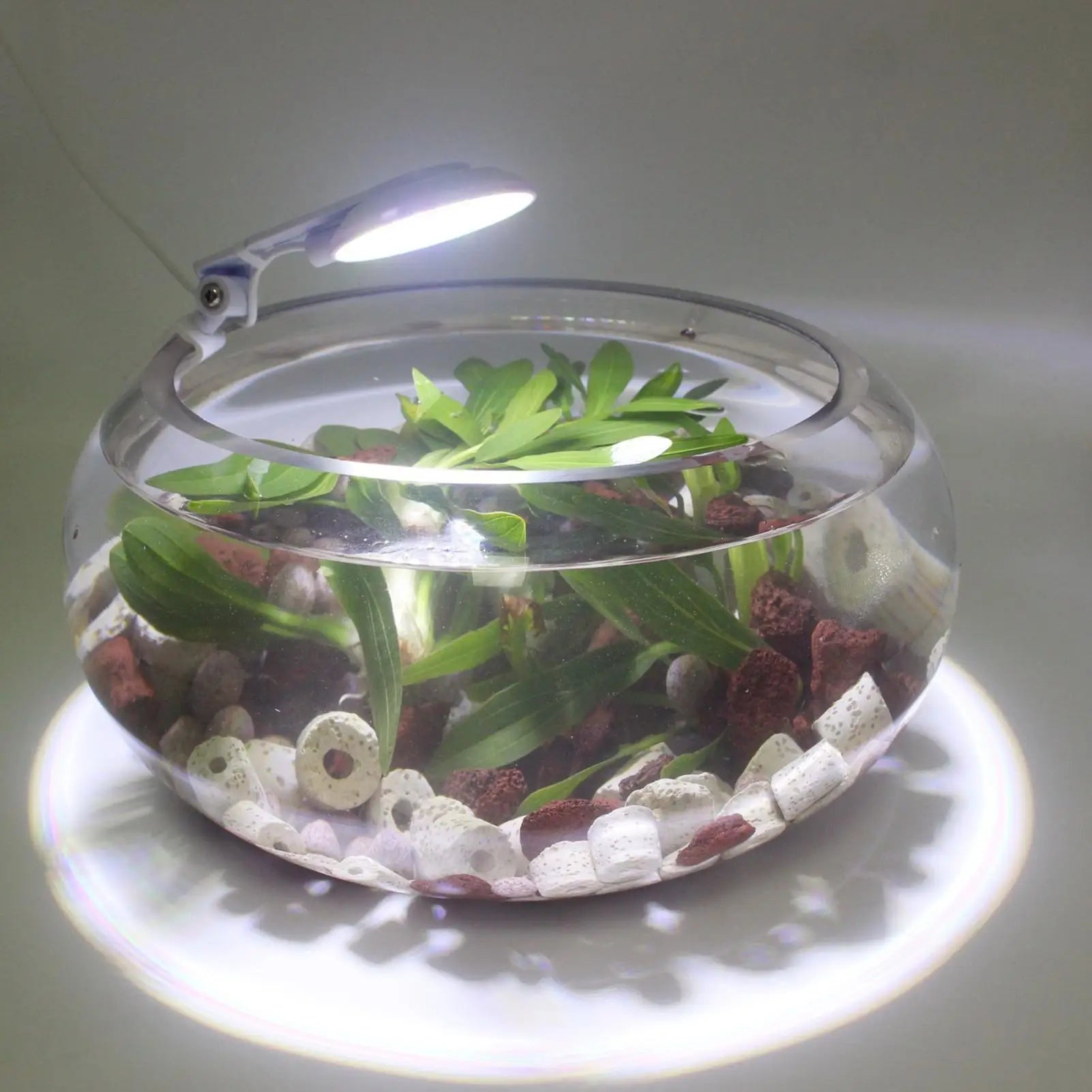 Aquarium Led Light Waterproof Clamp-on Anti-glare Lamp Adjustable