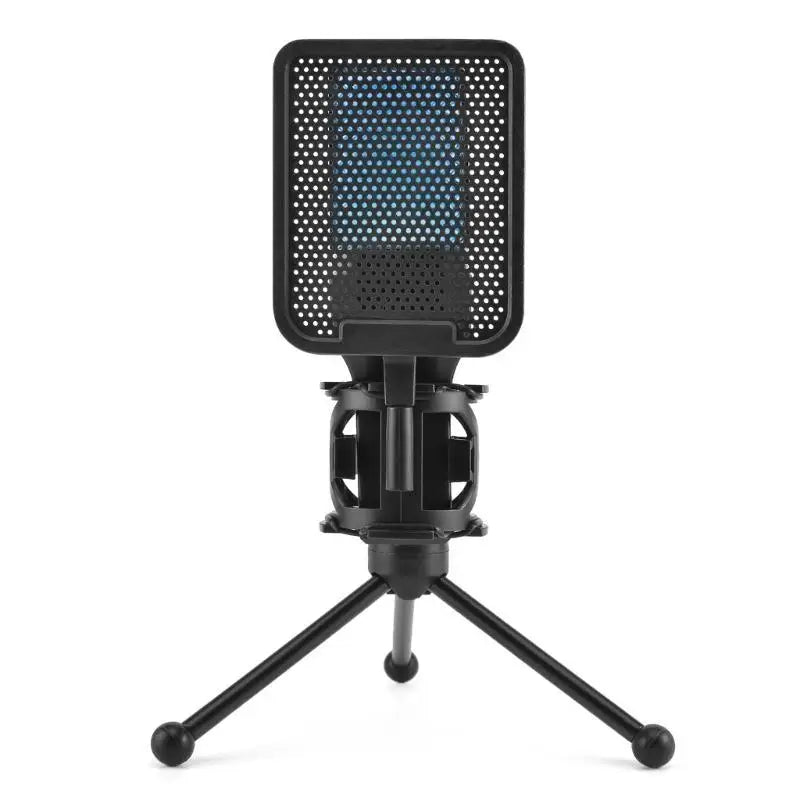 652F USB Condenser Microphone Lighting Adjustable 360 Degree Stand Zpaxo