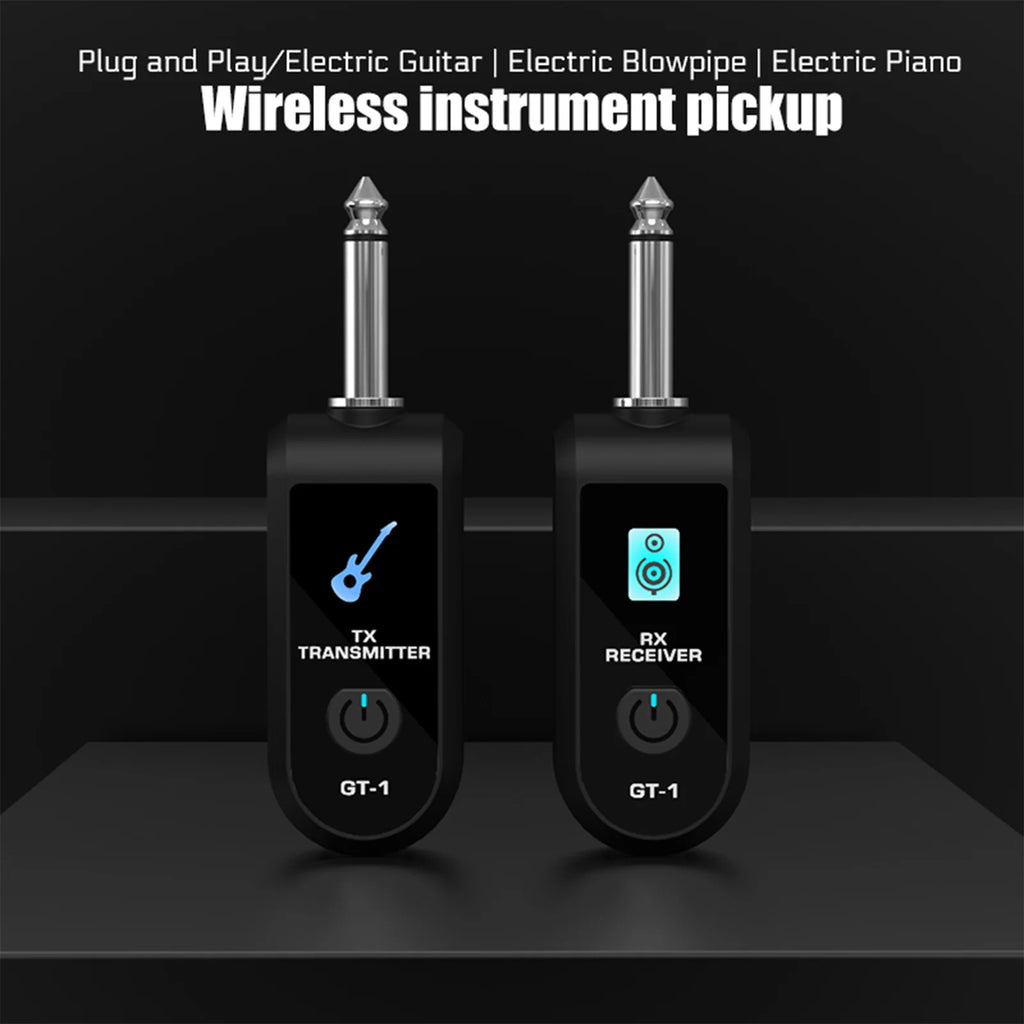 Wireless Guitar Audio Transmitter Receiver Precise Sound Rechargeable