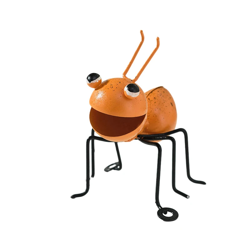 Cute Ant Statue Garden Decor Figure Stand Outdoor Yard Lawn