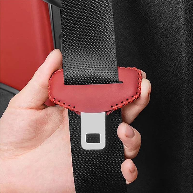 Leather Car Seat Belt Buckle Cover – Universal Anti-Scratch