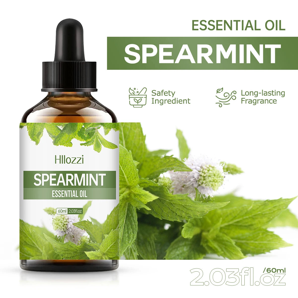 SPEARMINT ESSENTIAL OIL Oils Pure Aromatherapy Soap DIY Humidifier Zpaxo