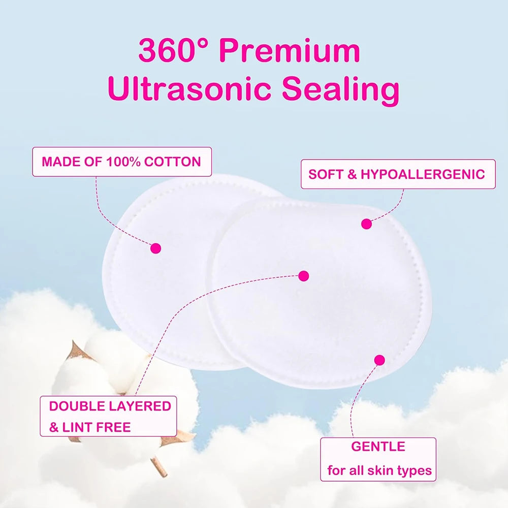100/200/300/500Pcs/Pack Cotton Rounds Cosmetic Cotton Pads Round Ultra Soft for Makeup Removal Skin Care Facial Cleaning Zpaxo