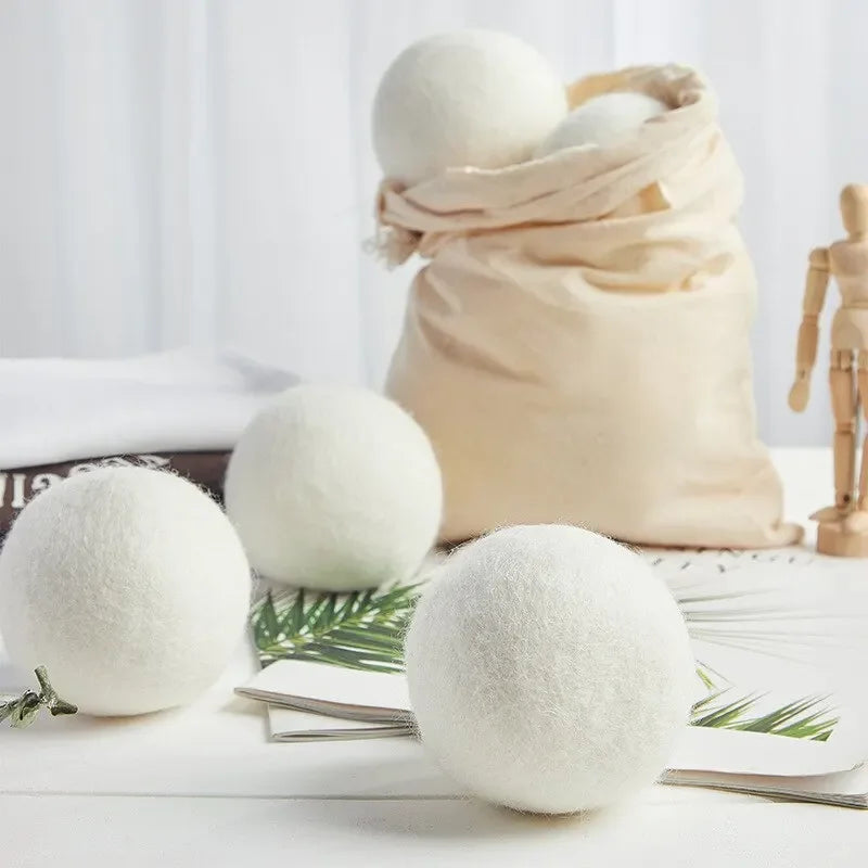 Nature Wool Dryer Balls Fabric Softener Ball for Sensitive Skin Reusable Softener Laundry Ball Home Washing Machine Accessories Zpaxo