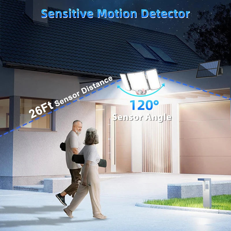 280 LED Solar Wall Light – Motion Sensor Outdoor Flood Lamp