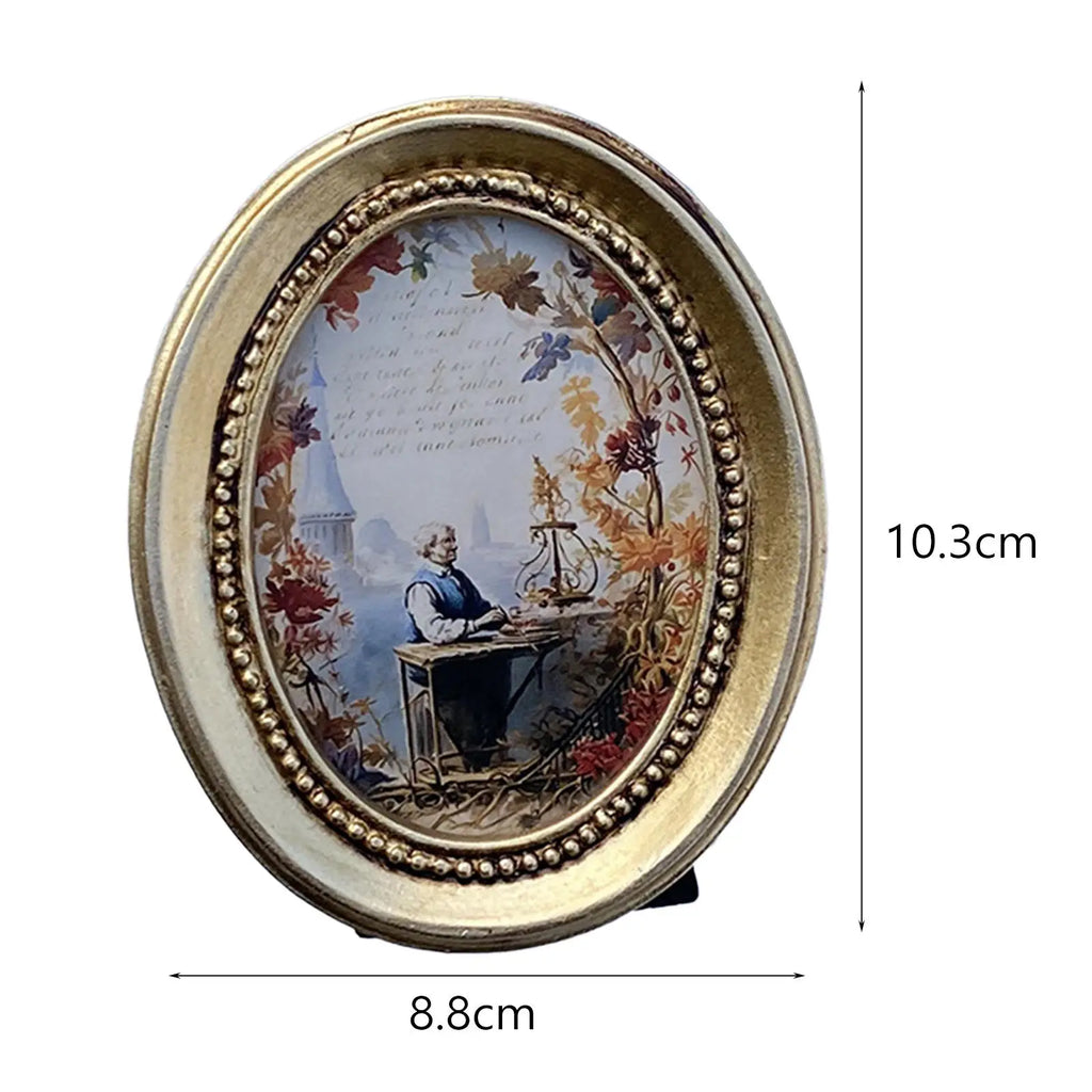Vintage Picture Frame Tabletop Wall Mounting Ornament Living Room Photo Gallery Home Decor Hallway Retro Photo Frame Antique Zpaxo