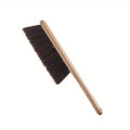 1pc Hand Broom Counter Duster Dusting Brush for Home Cleaning, Soft Dust Brush with Long Wooden Handle for Bed Sofa Furniture Zpaxo 1pc