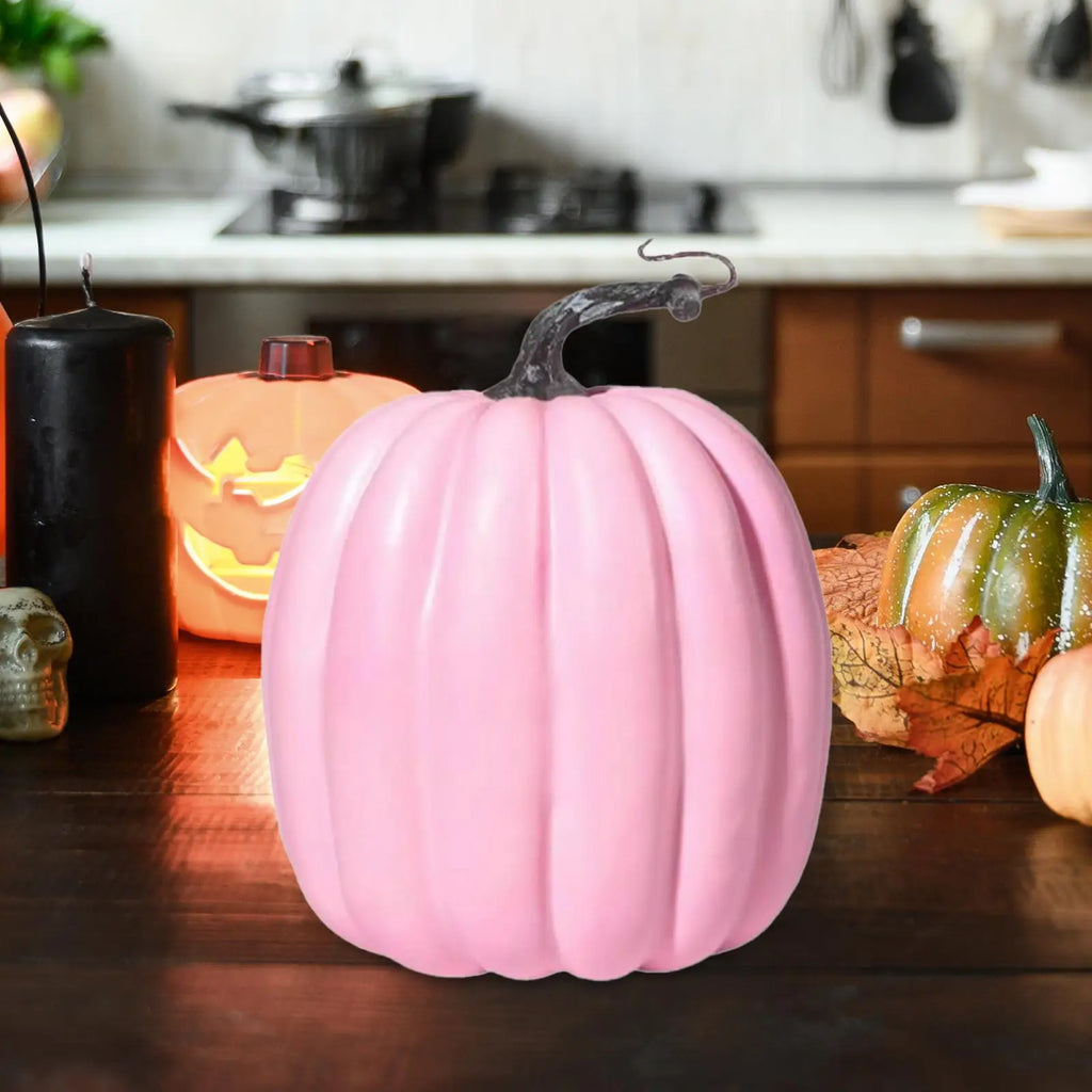 Foam Pumpkin Faux Decorative Rustic Photo Props Lifelike Fall Decor Zpaxo