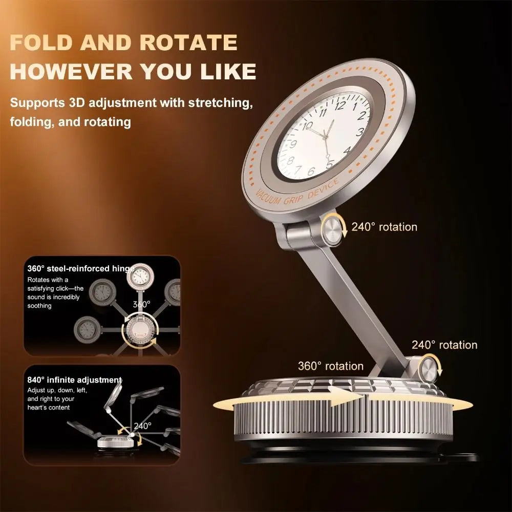 Strong Magnetic Adsorption Foldable Car Phone Holder Stable Phone Fixing Foldable Structure Magnetic Car Phone Holder Zpaxo
