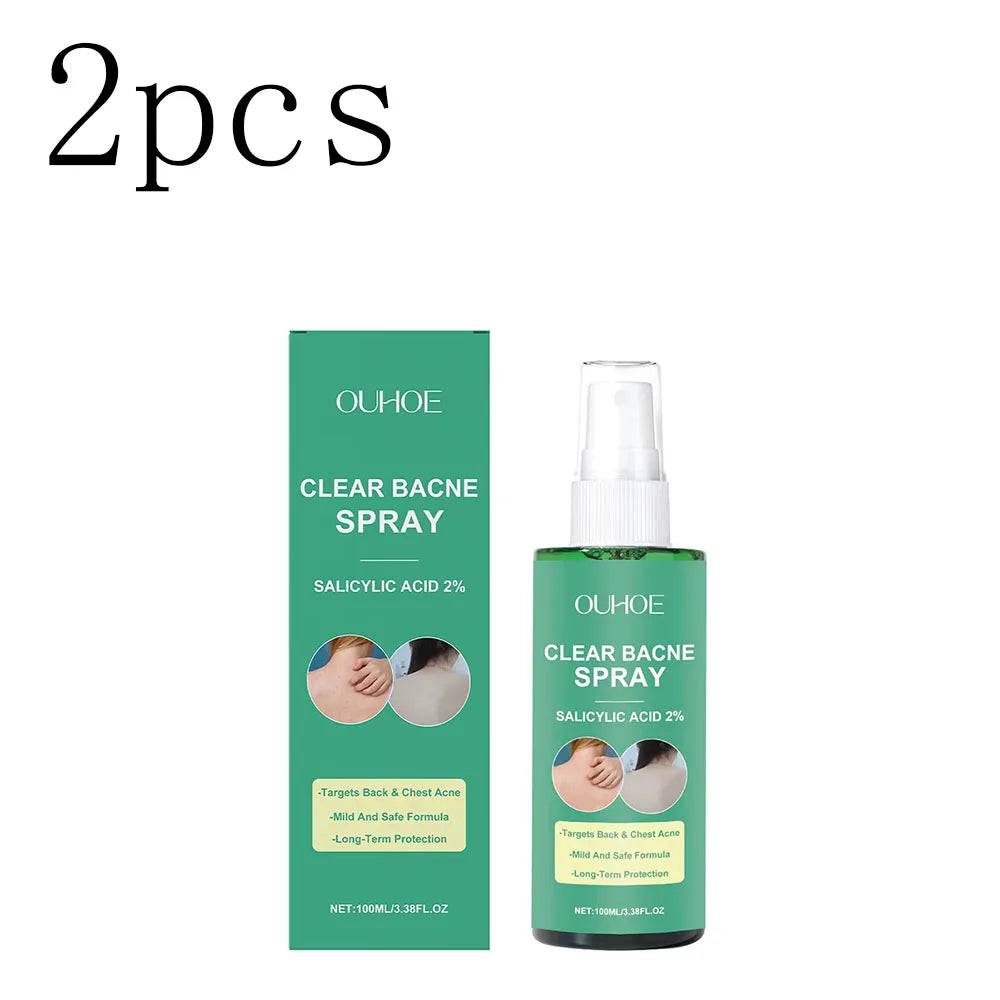 Back Acne Treatment Spray Anti Marks Spot Moisturizing Repairing Soothe Oil Control Shoulder Breast Body Pimples Remover Spray Zpaxo 2boxed