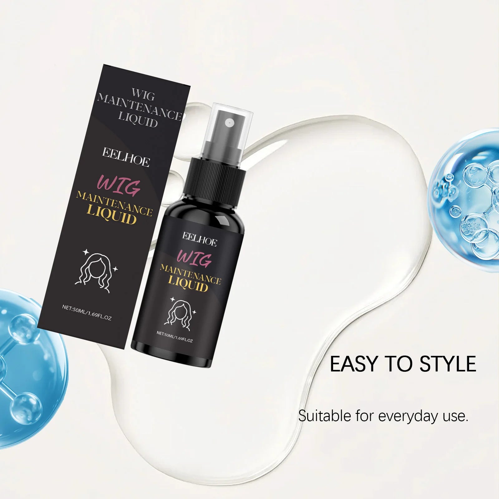 Eelhoe Coconut Wig Volumizing Spray – Frizz Control 50ml Wig Styling Spray Zpaxo