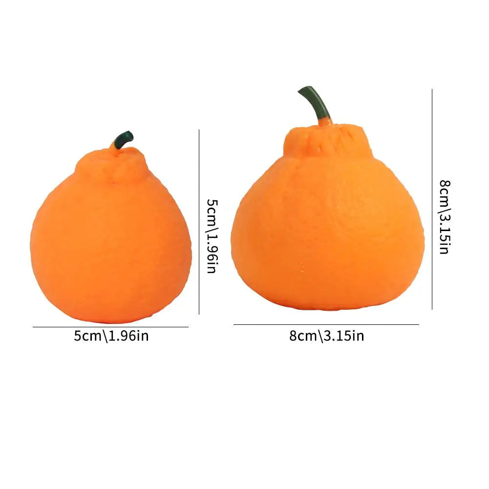 1/2PCS Ugly Orange Squeesh Toy For Anxiety Relief Cute Citrus Fidget Sensory Novelty Toys Simulation Fruit Home Decor Useful Toy Zpaxo 5and8CM