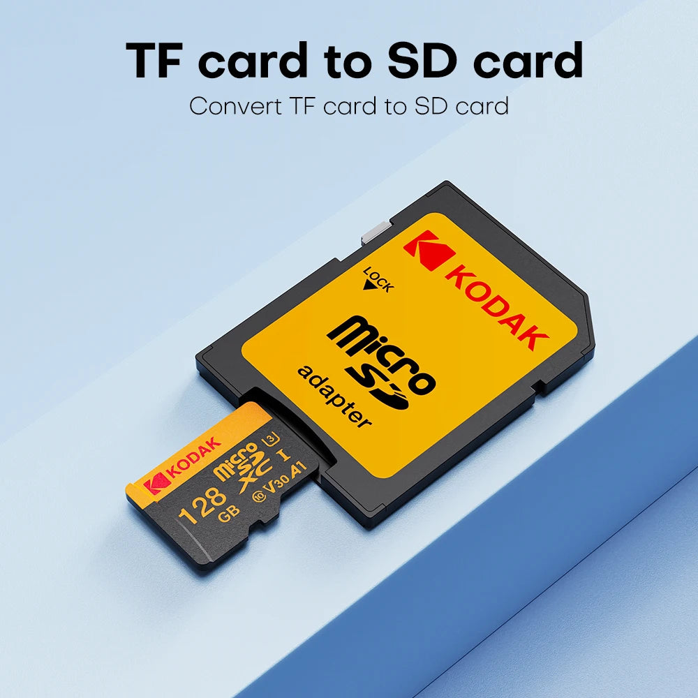 Kodak 256GB Micro SD Card Memory Card Class 10 32GB 64GB 128GB U3 4K High Speed Cartao De Memoria Flash Memory TF Mecard C10 Zpaxo