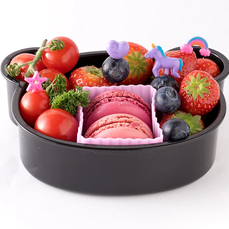 Mini Cartoon Food Fruit Fork Kids Bento Box Decor Dessert Forks Cake