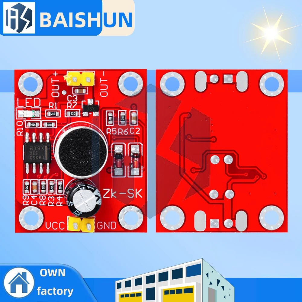 Voice Control Delay Switch Module Sound Activated Control Switch DC 3-9V Light Sound Voice Sensor Intelligent Auto On Off Switch Zpaxo 5pcs