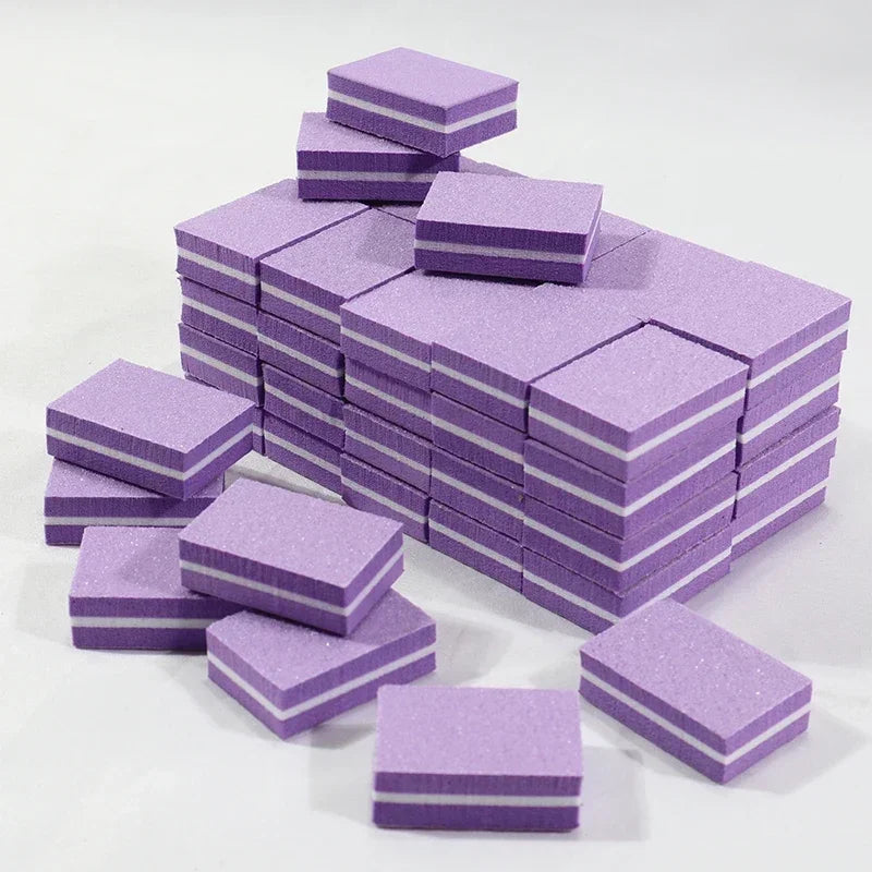 10-100psc Mini Buffing Sanding Files Block Pedicure Care Nail Art Buffer Polish Manicure Pedicure Nail File Tools Nail Charm new Zpaxo