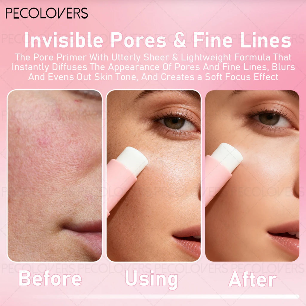 1PC Perfect Makeup Invisible Pore Base Stick - Soft Texture, Light and Non-greasy, Gentle, Hides Pores and Lemishes Zpaxo