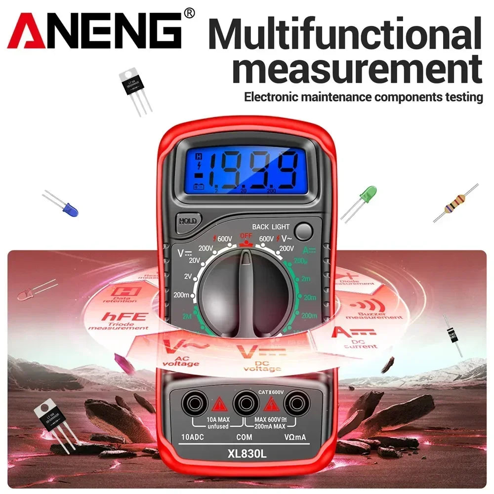 ANENG XL830L Digital Multimeter Smart Voltage AC DC Resistance