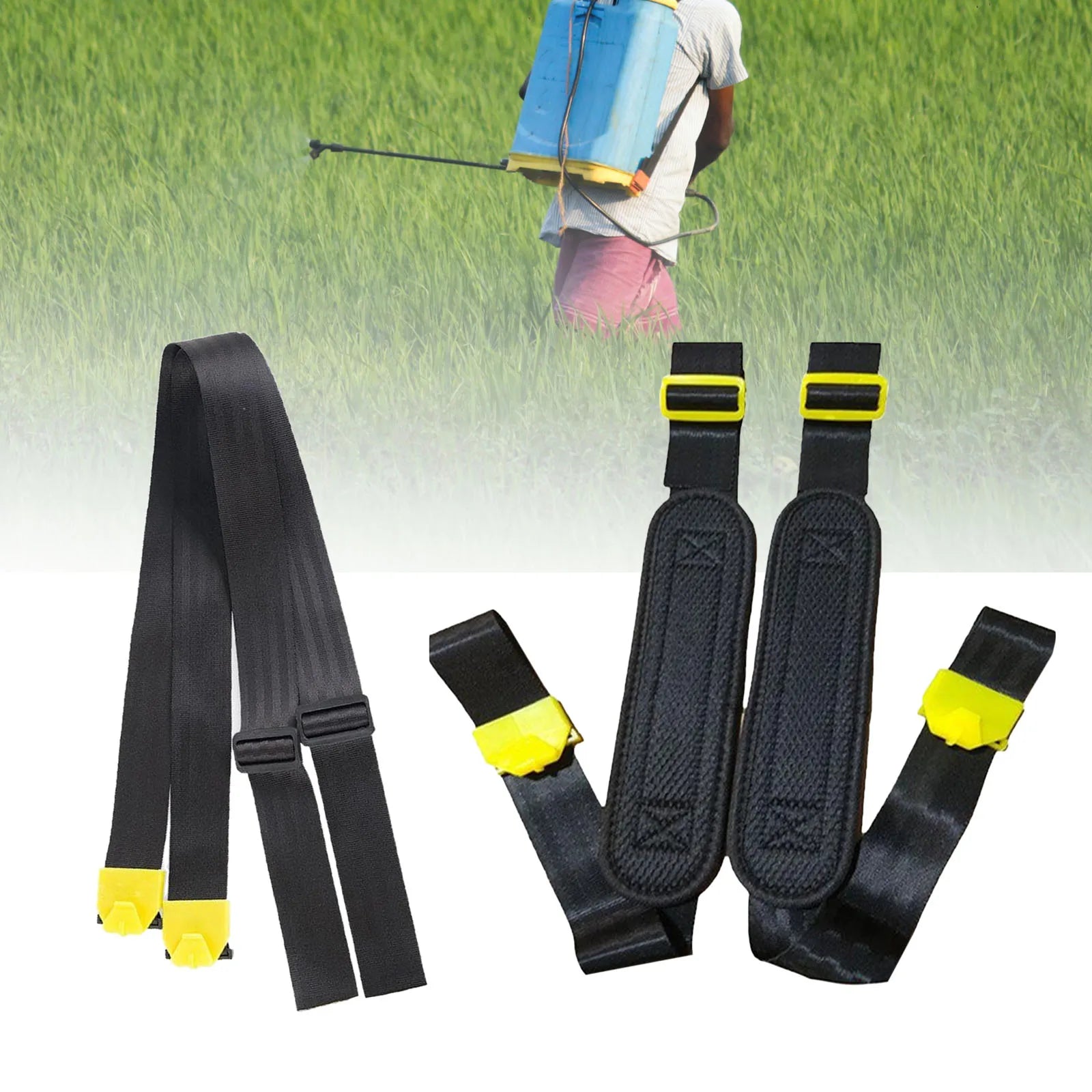 2 Pieces Backpack Sprayer Replacement Straps Nylon Manual Shoulder Sprayer Strap Belts Adjustable Garden Sprayer Accessories Zpaxo