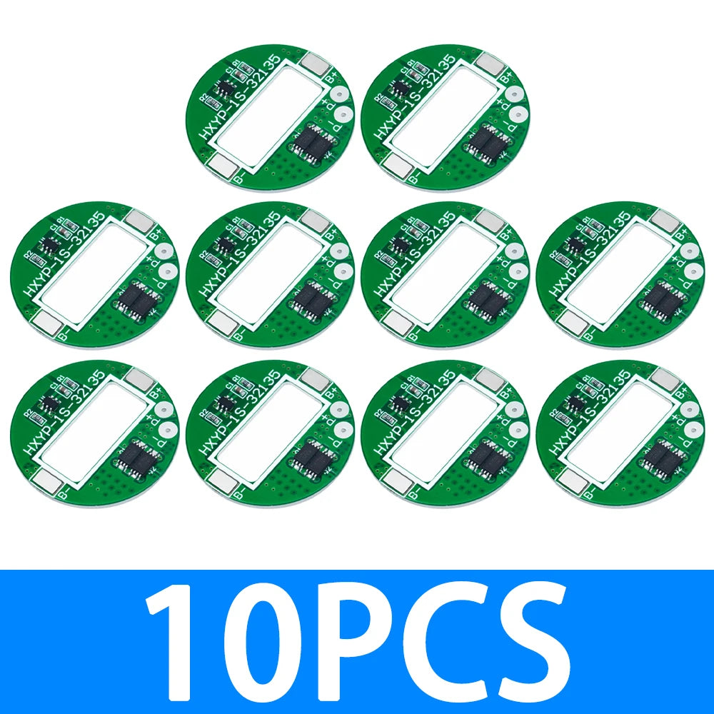 3 65V 1S LiFePO4 BMS Board 5A Over Temperature Protection Module Zpaxo 10PCS