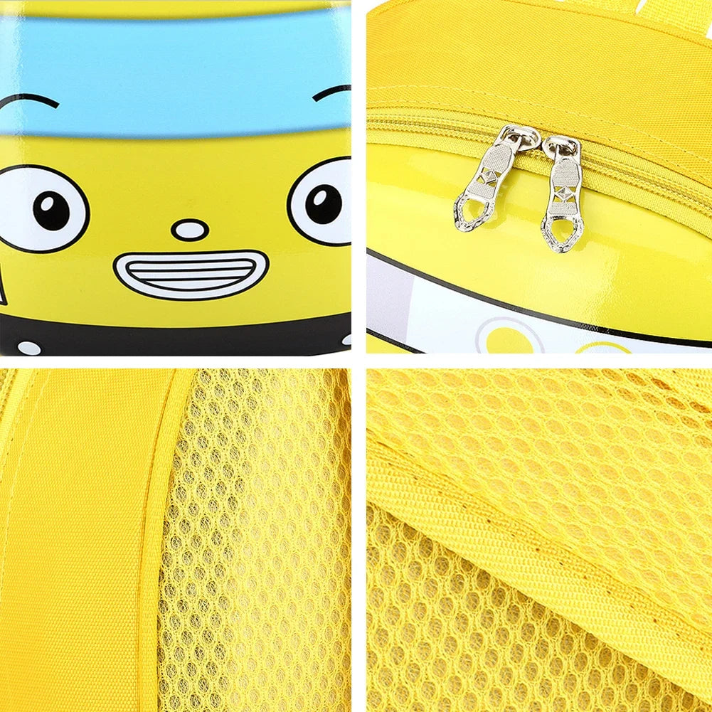 Cute 3D Cartoon Bus Kindergarten Children School Bag Backpack Girls Boys Satchel Zpaxo