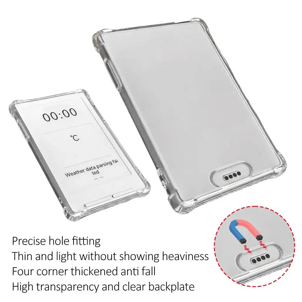Clear TPU Case for Xteink X3 – Shockproof Protective Cover E-Reader Protective Case Zpaxo 2PCS