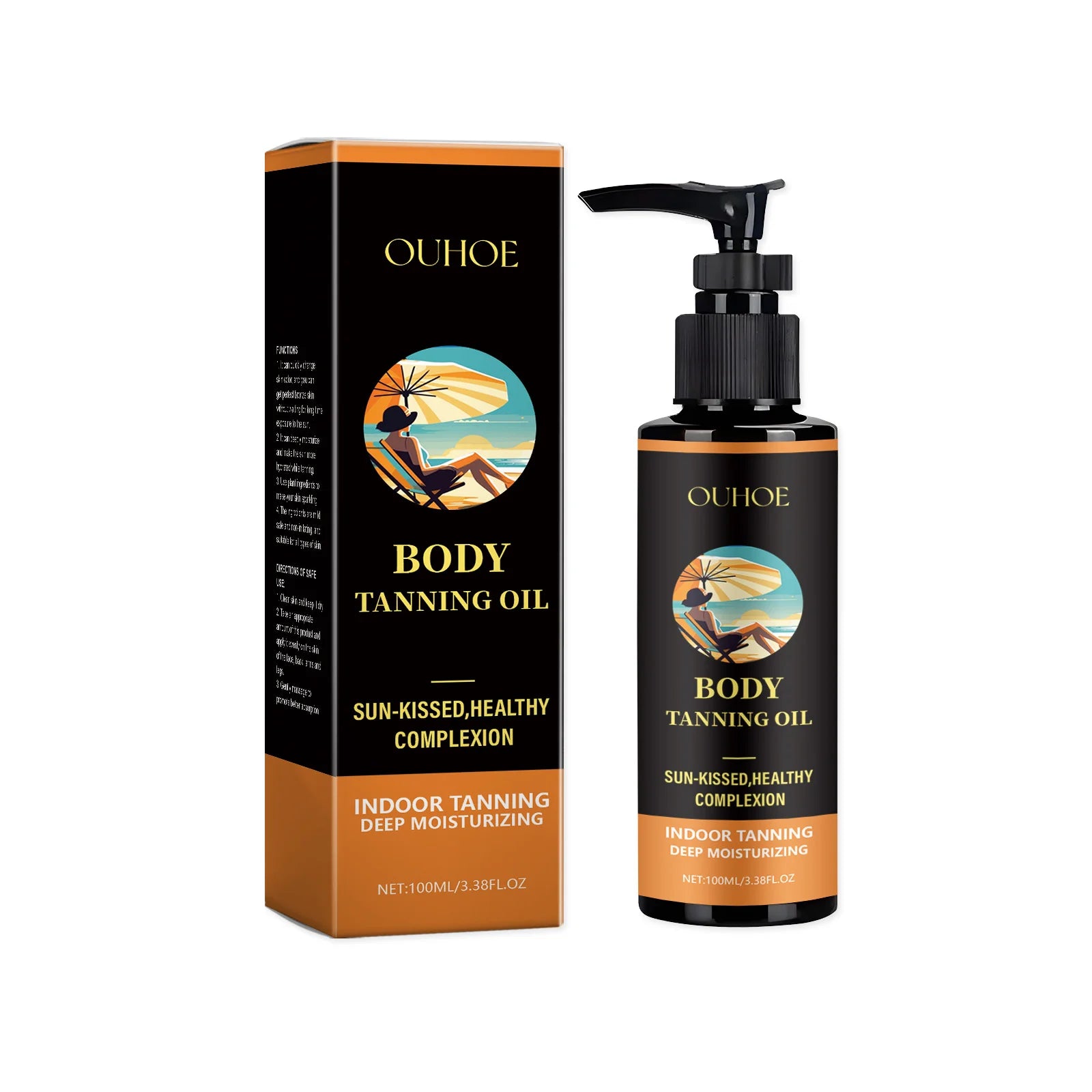 Moisturizing Tanning Oil – Natural Bronze Glow, 100ml Tanning Oil Zpaxo 1pc