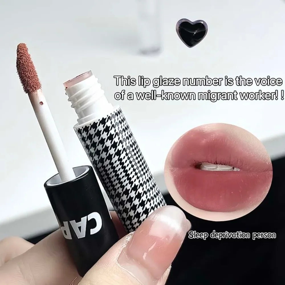 Matte Lip Glaze Double Head Mirror Lipstick Moisturizing Water Gloss Zpaxo