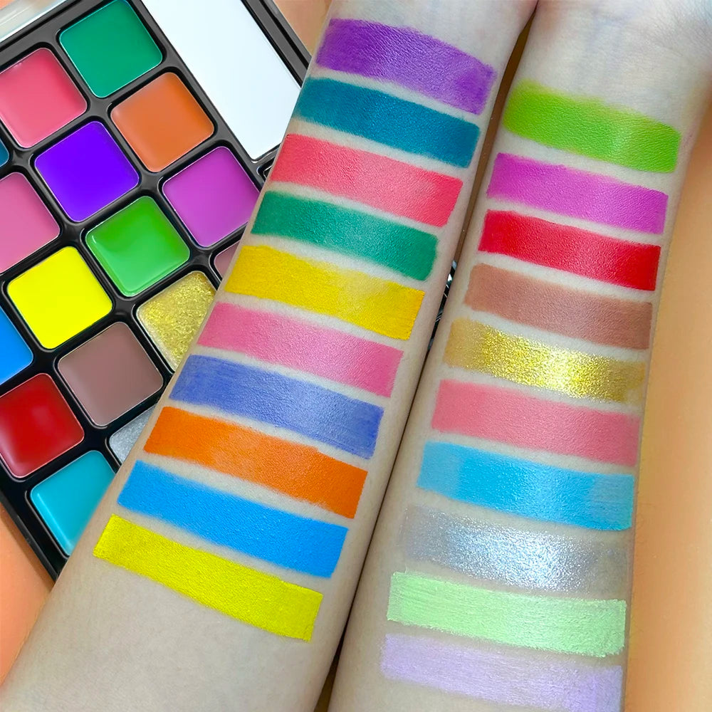 Face Body Paint 22 Colors Painting Available Halloween Christmas Zpaxo