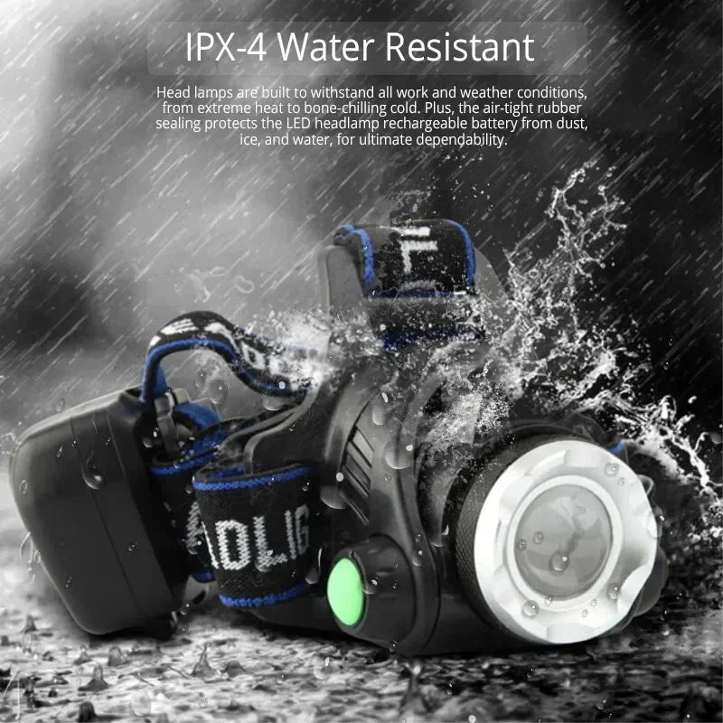 1000LM LED Rechargeable Headlamp – Waterproof Outdoor Torch