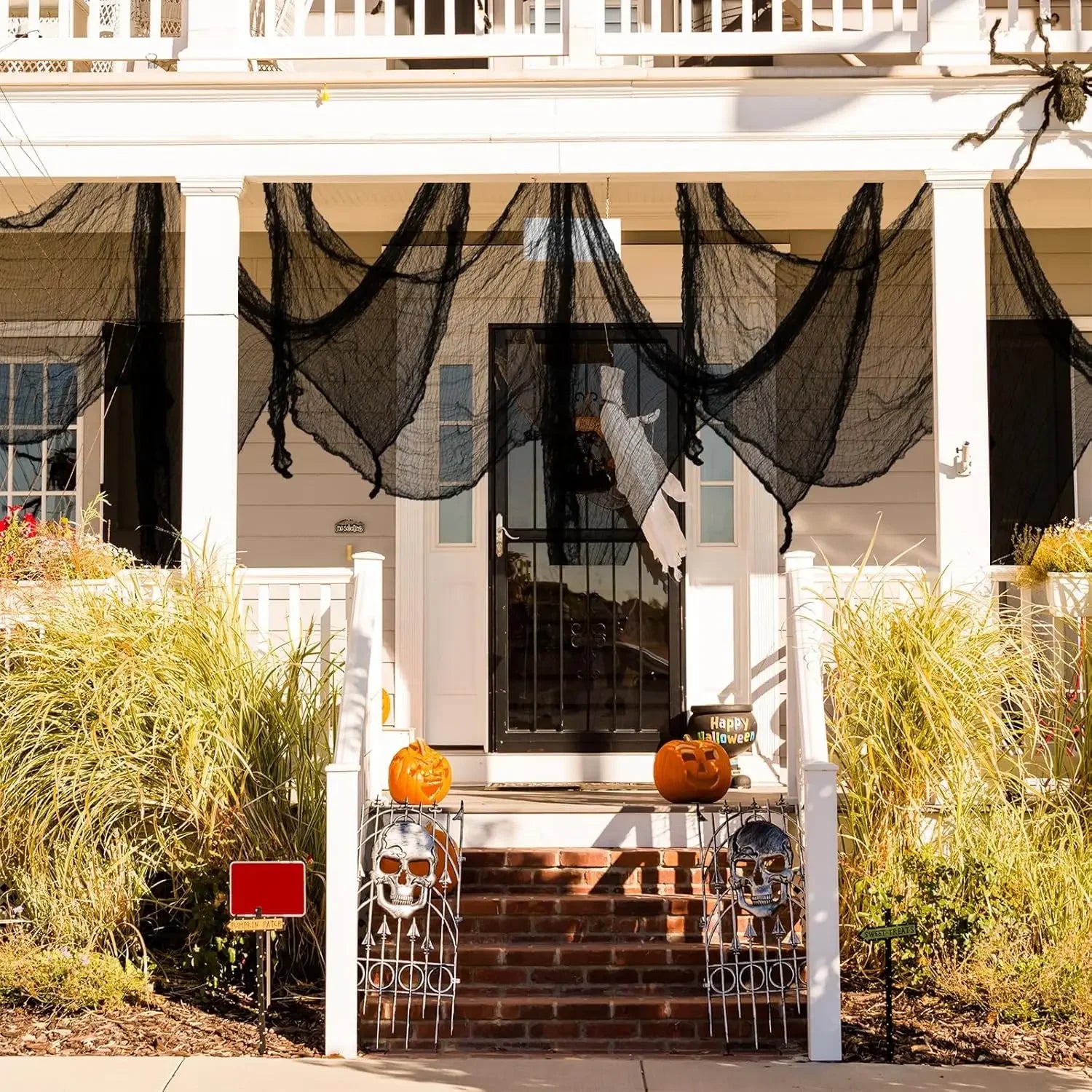Creepy Halloween Gauze Decorative Fabric Haunted Porch Outdoor Spooky