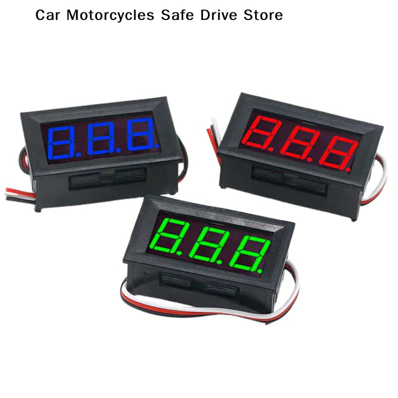 Three-wire Digital Voltmeter Meter DC 100V 10A Ammeter Dual Volt