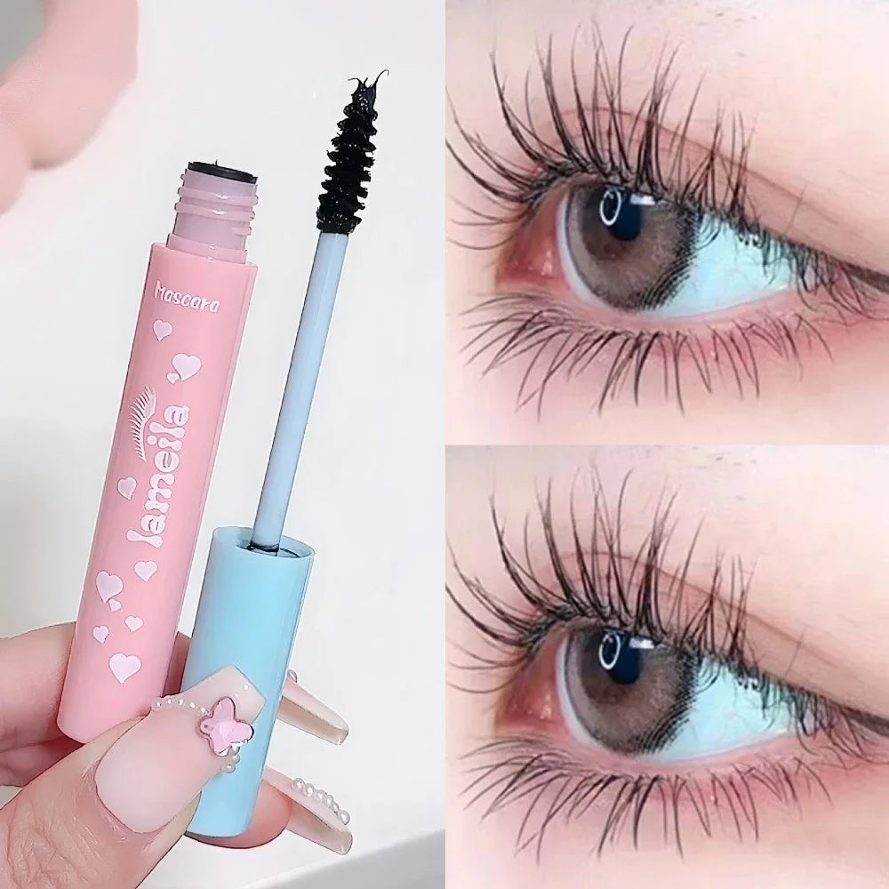 Pink Blue Tube 3D Mascara Fiber Lashes Thick Lengthening Lasting Zpaxo
