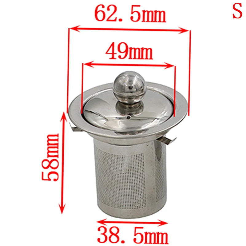 Stainless Steel Teapot Reusable Mesh Infuser Tea Strainer Leaf Spice Zpaxo S
