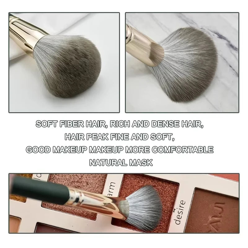 14-Piece Makeup Brush Soft Nylon Bristles Foundation Eyeshadow